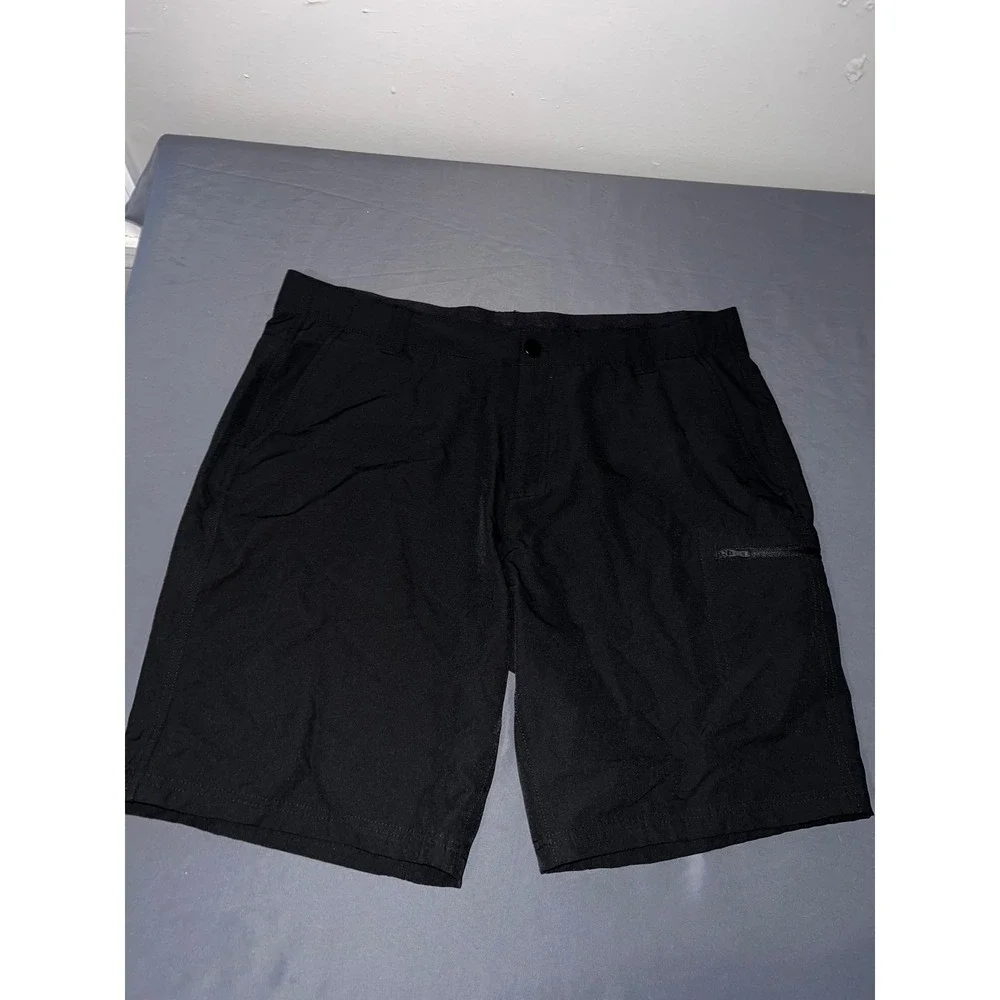 ZeroXposur Mens Travel Series Shorts Black Quick Dry Cargo Pocket Hiking 38